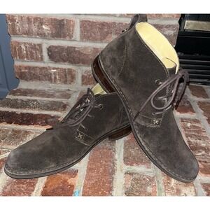 Anthropology Bussola Womens Sevilla Bootie Sz 40 (9.5) Brown Suede Chukka Retro